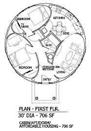 Round Elliptical Home Plan