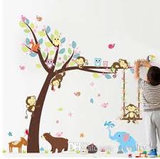 Forest Animals Tree Wall Stickers For