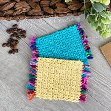 free crochet pattern sunshine mug rug