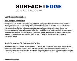 care maintenance surface edge