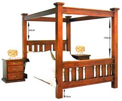 new queen canopy four poster bed frame