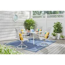 Hampton Bay Ashbury White 5 Piece Steel