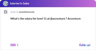 Salary For Level 11 At Accenture