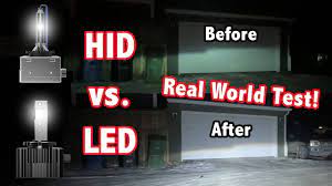 hid vs led headlights real world test
