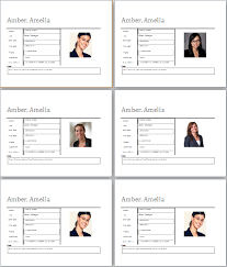 Editable Employee Profile Template For Ms Word Document Hub