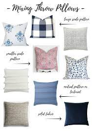 tips for mixing throw pillows in the