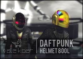 Djs daft punk, inside the helmets. Second Life Marketplace Vale Koer Daft Punk Helmet
