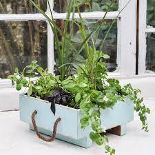 A Milk Crate Turned Planter Getting