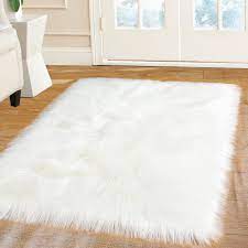 piccocasa faux fur area rug fluffy