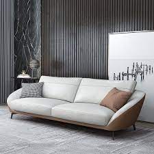 White Leather Sofa Upholstered Sofa