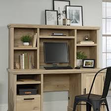 Computerdesk.com is the best place to buy an office or computer desk with hutch to suit your our wide array of desks with hutches will enable you to find the perfect option for you, if this is your. Aspen Post Home Office Computer Hutch Prime Oak 427027 Sauder Sauder Woodworking