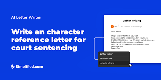 write character reference letter for