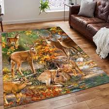 american flag deer hunting area rug