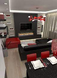Craft Red And Black Living Room Sets
