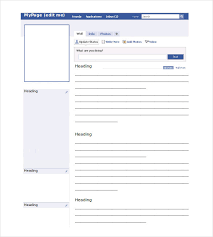 Blank Facebook Template 11 Free Word Ppt Psd Documents