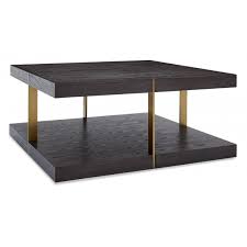 Sabre Dark Wood Square Coffee Table