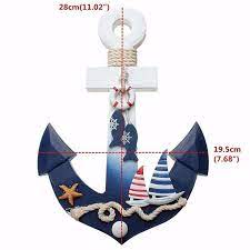 Wooden Anchor Wall Hanging With Coat