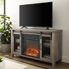 48 grey fireplace tv stand rc willey