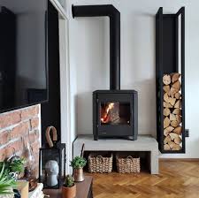 Living Room Wood Stove Hearth Ideas