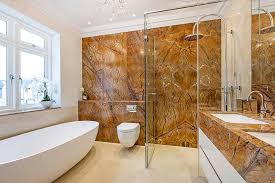 Stone Bathroom Design With Natural