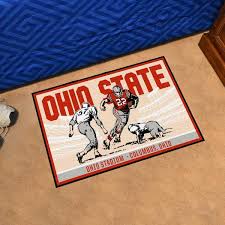 fanmats ohio state ticket tan 1 5 ft x