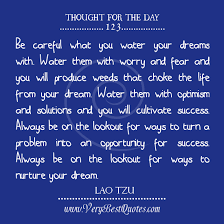 Thought For The Day: Be careful - Inspirational Quotes about Life ... via Relatably.com