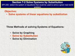 Solve Systems Of Linear Equations By