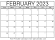 Image of Feb 2023 calendar