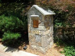Inexpensive Stone Mailbox Idea Bob Doyle Home Inspiration