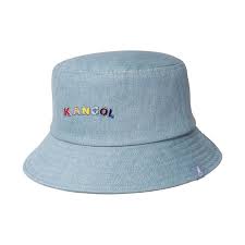 Kangol Bucket Hat Color Text Bucket Light Blue