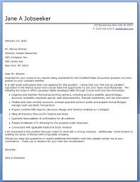 Best Accountant Cover Letter Examples   LiveCareer CPA Cover Letter