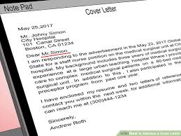 How To Address A Cover Letter 9 Steps With Pictures Wikihow
