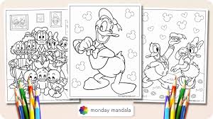 20 donald duck coloring pages free pdf