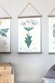 Diy Botanical Print Wall Hanging