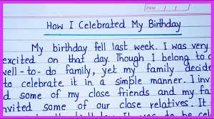 essay on how i celebrated my birthday