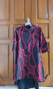 Dress batik asimetris bahan : Dress Batik Asimetris Fesyen Wanita Pakaian Wanita Gaun Rok Di Carousell