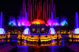 illuminated fountain shows