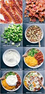 Toss the potatoes in the dressing and toss in the watercress and bacon. Ranch Potato Salad 2 Ingredient Dressing Chelsea S Messy Apron