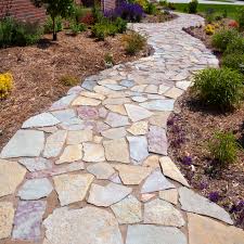 build a stone sidewalk or garden path