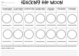 14 Day Moon Tracking Chart By Mattie Leone Teachers Pay