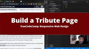 build a tribute page response web