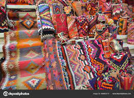 colorful carpets blankets souvenirs
