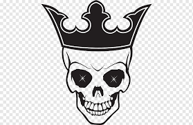 human skull symbolism crown logo koi