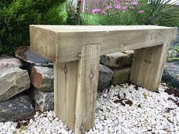 2 Seater Wooden Rustic Garden Bench