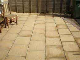 Buff Riven 450x450 Paving Slabs