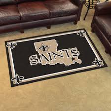 new orleans saints 4 x6 rug
