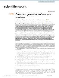 pdf quantum generators of random numbers