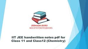 Pdf Download Iit Jee Handwritten Notes Chemistry