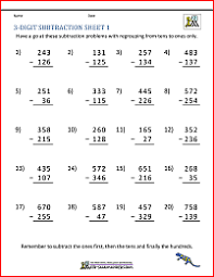 Add to my workbooks (35) download file pdf embed in my website or blog add to google classroom 3 Digit Subtraction Worksheets