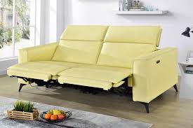 fion half leather recliner sofa univonna